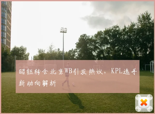 昭钰转会北京WB引发热议，KPL选手新动向解析