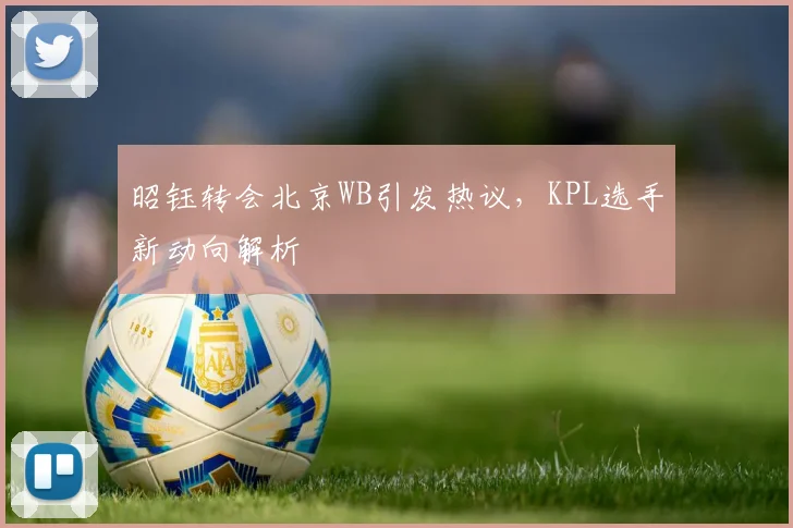 昭钰转会北京WB引发热议,KPL选手新动向解析